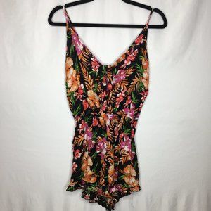 Mossimo tropical floral print romper AN6